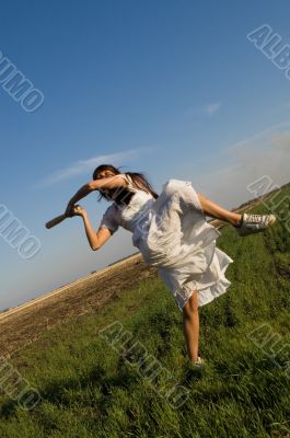 girl and baseball bat 5
