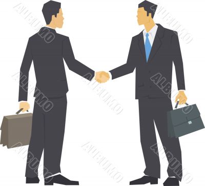 Two men shaking hands