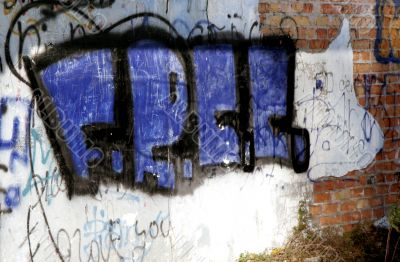 wall with graffiti