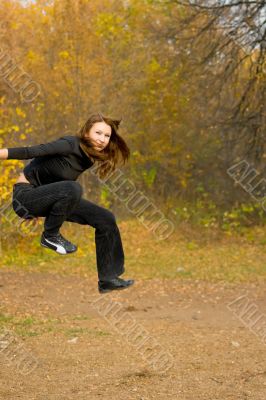 jumping girl