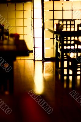 interior of a modern cafe