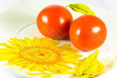 Tomatos with sunflower