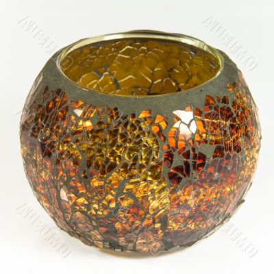 Colorful glass bowl