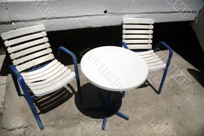 plastic chairs