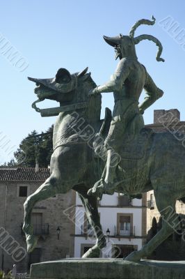 pizarro statue side