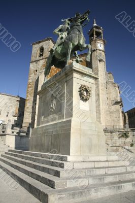 pizarro statue front