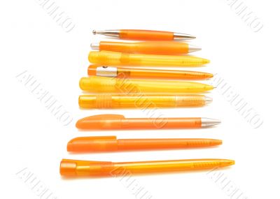 Orange pens