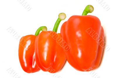 three red peppers