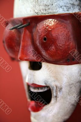 red mask
