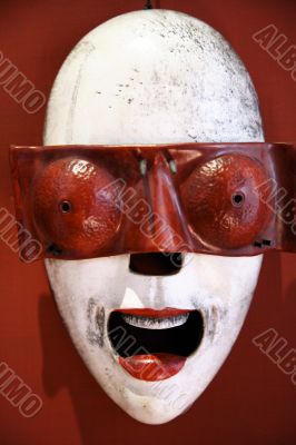red front mask