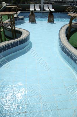 women in swimming pool