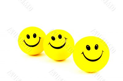 yellow smiley face on a white background