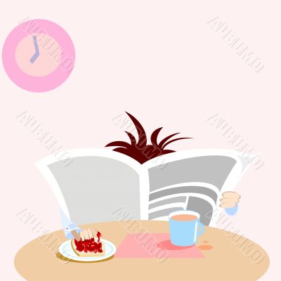At breakfast