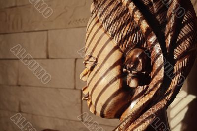 Ancient wooden sculpture