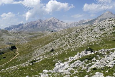 Campo Imperatore, landscape at summer