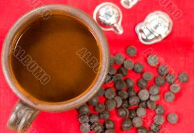 hot chocolate and sweets