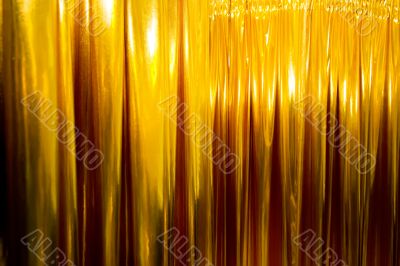 Golden curtains