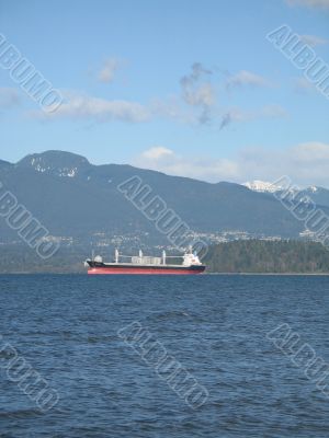 tanker on the ocean