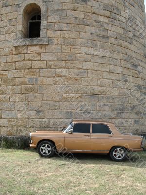 brown car
