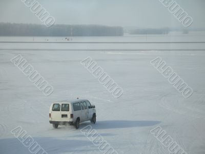 truck on snow