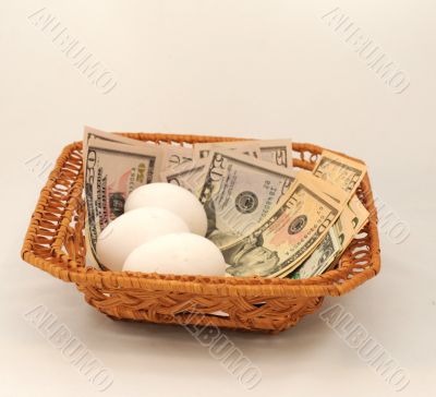 Eggs and Dollars.