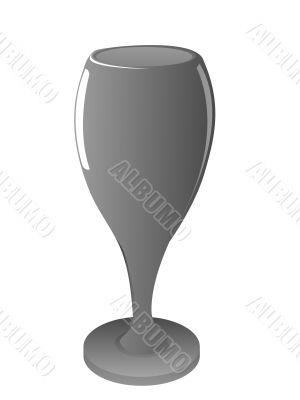 empty wine glass