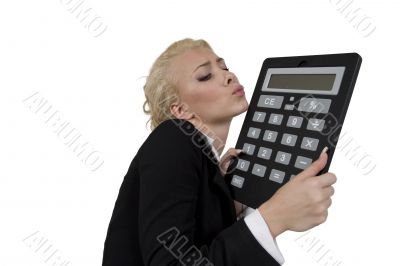 calculator business woman