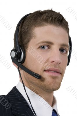 close-up pose of young businessman