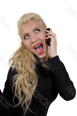 young female with cell phone