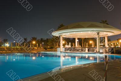 night cafe by the pool