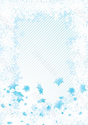 snowflake fall copyspace
