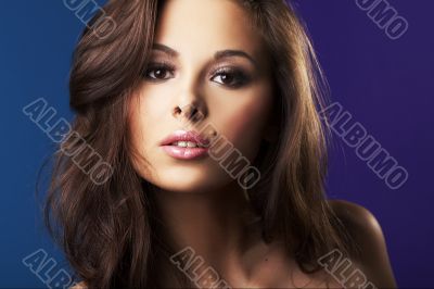 beautiful and sexy brunette girl