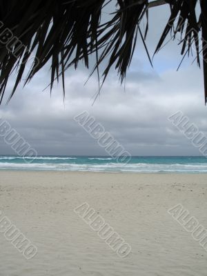 blue tropical ocean