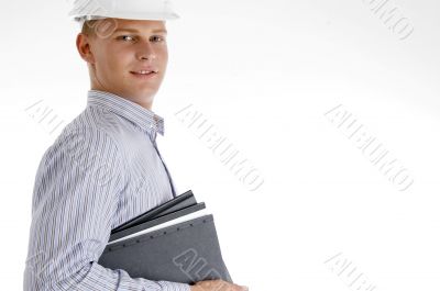 architect with documents