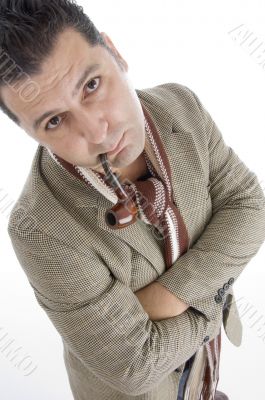 man looking you with cigar