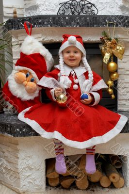 Happy Christmas Santa Child