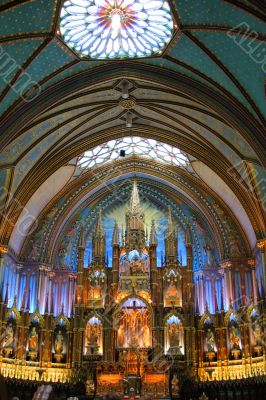 inside in the cathedral