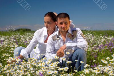 Young happy couple