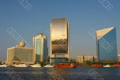 View on quay of Dubai