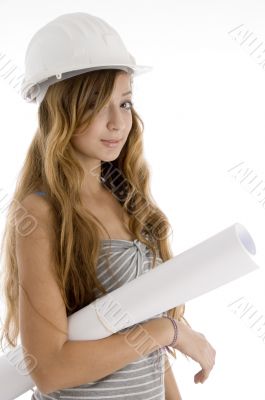 young female architect