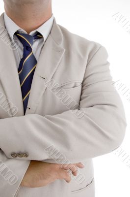 businessman with folded hands