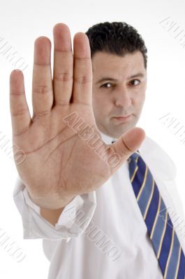 mature businessman stopping you