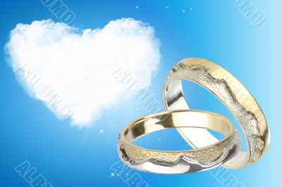 Heart and rings