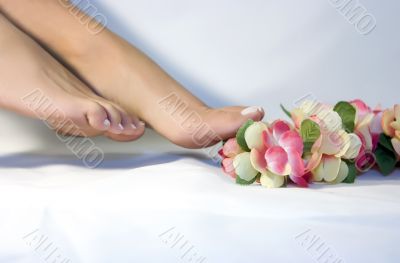 Feet and flowers