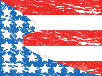 Grunge American flag