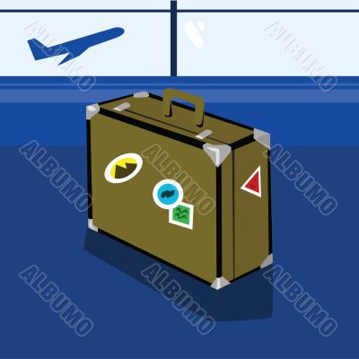 Suitcase in airport