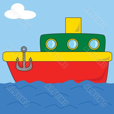 Cartoon Boat 2