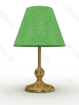 Desk lamp on a white background. 3D image.