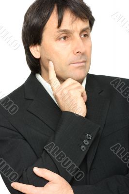 Thinking businessman