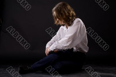 woman with gun
